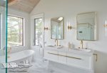 Double vanity in master bath for your own toiletries